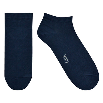 Navy Blue Plain Ankle Socks