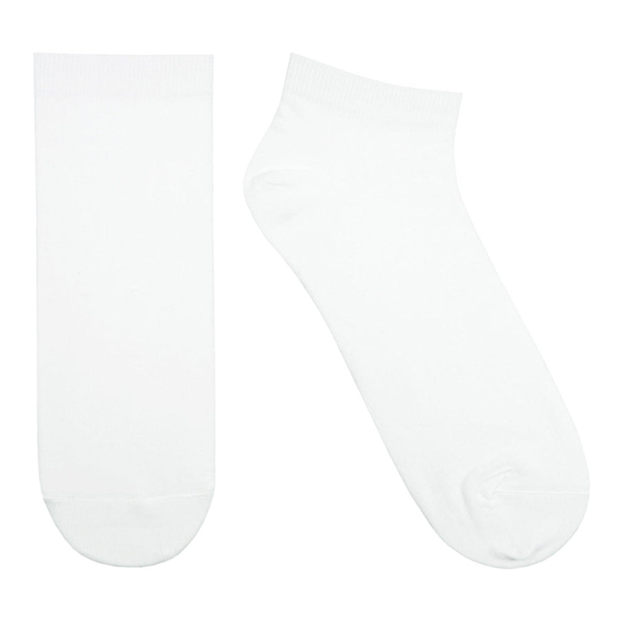 White Plain Ankle Socks