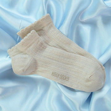 Žakard nazuvice za devojčice bež