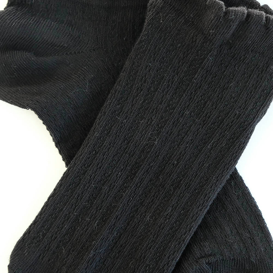 Hollow out plain women socks