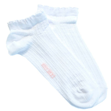 Hollow out plain women socks