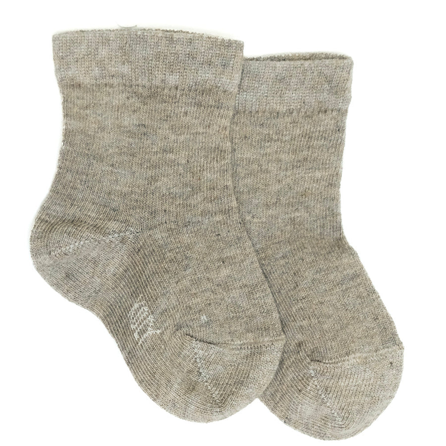 Brown melange socks