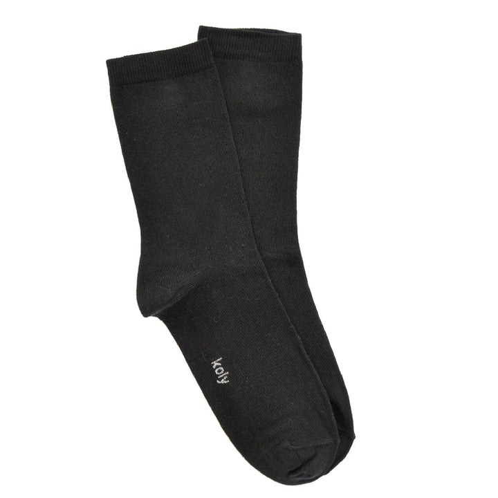 Plain Black Socks Women