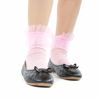 Pink Socks with Tulle