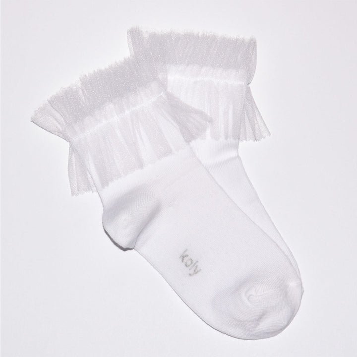 White Socks with Tulle