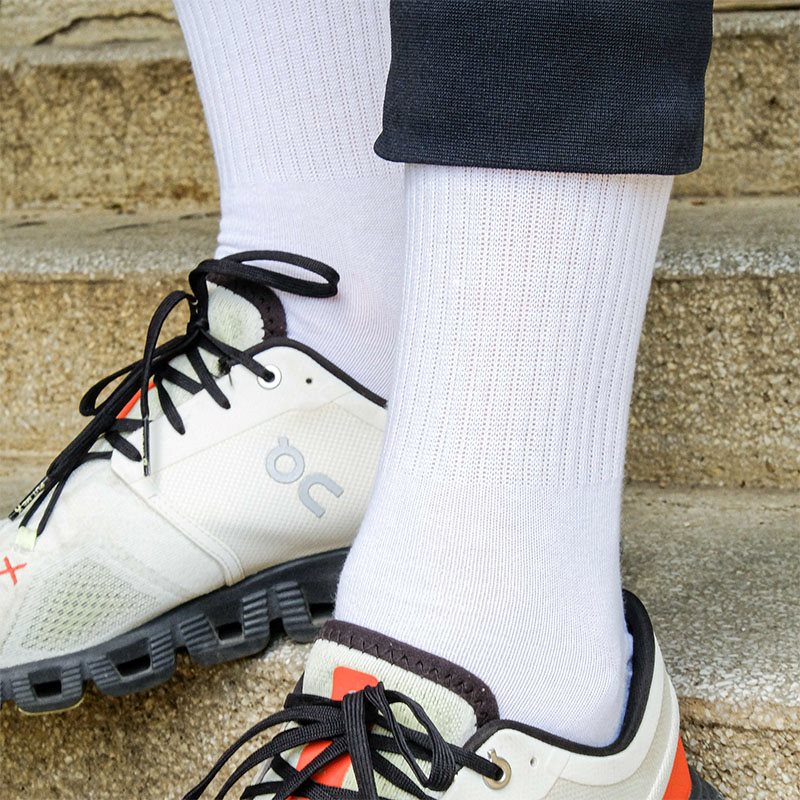 Plain White Sport Socks