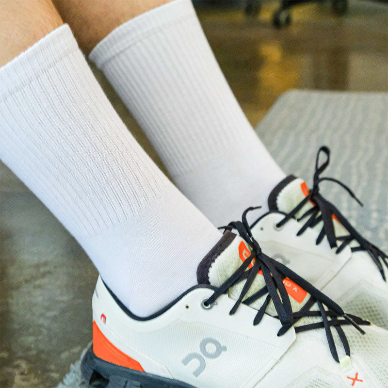 Plain White Sport Socks