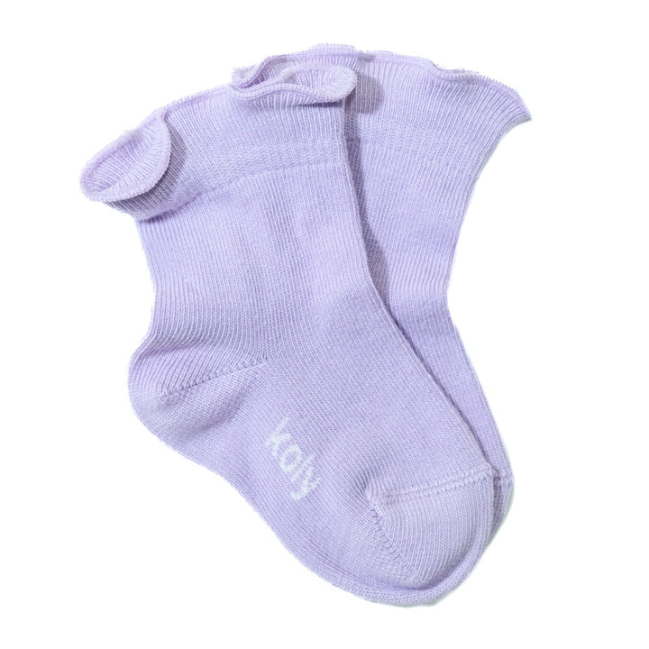 Lilac ruffle socks