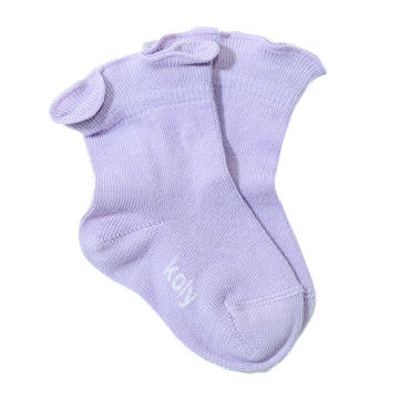 Lilac ruffle socks