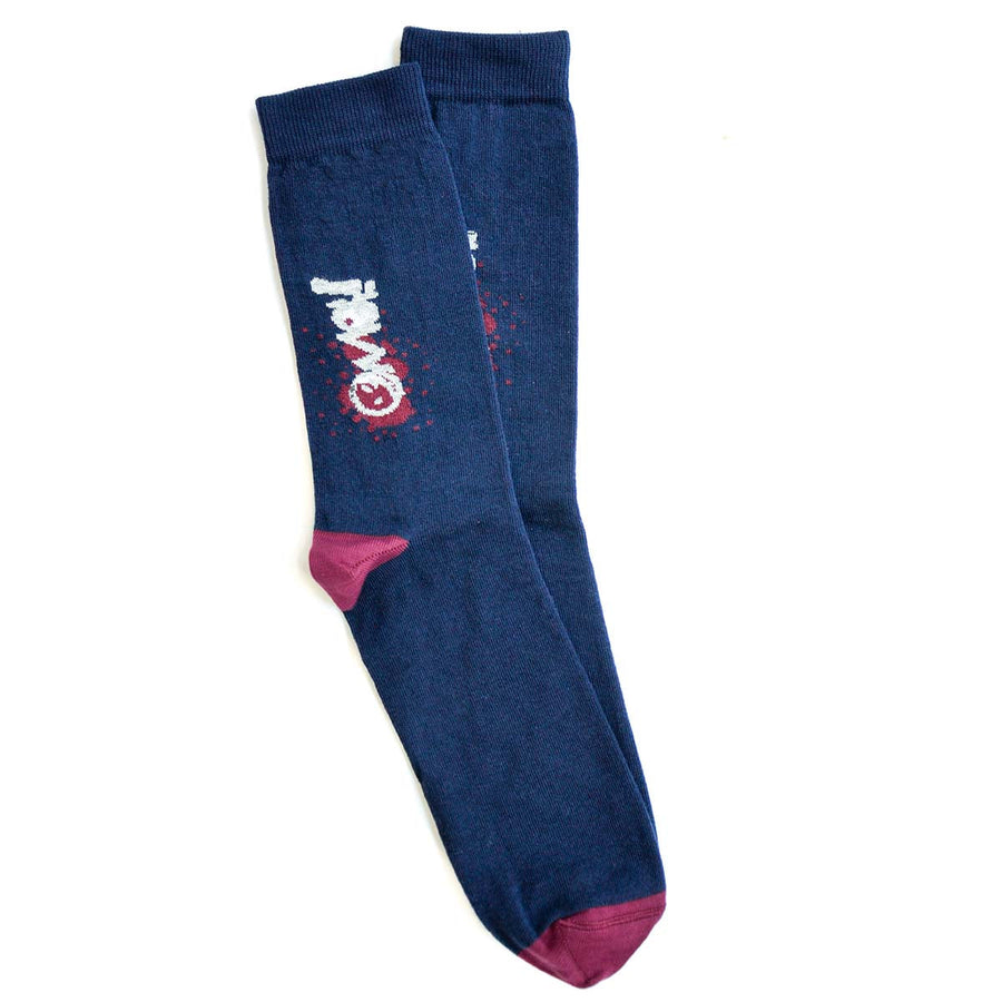 Navy Blue OMG Socks