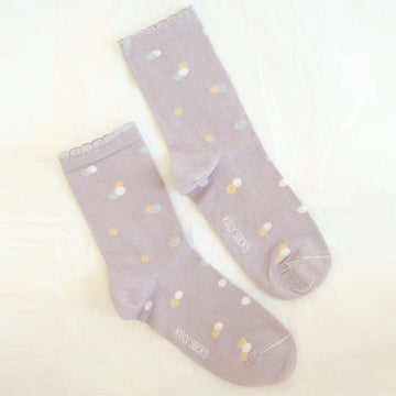 Lilac Dots Women Socks
