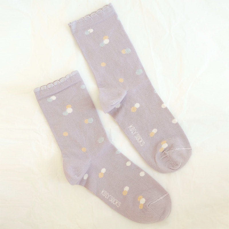 Lilac Dots Women Socks