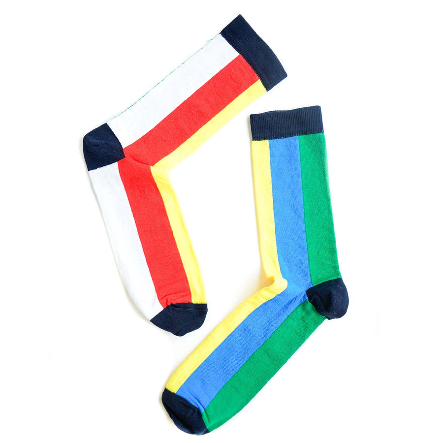 Five color socks