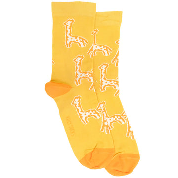 Yellow Giraffe Socks