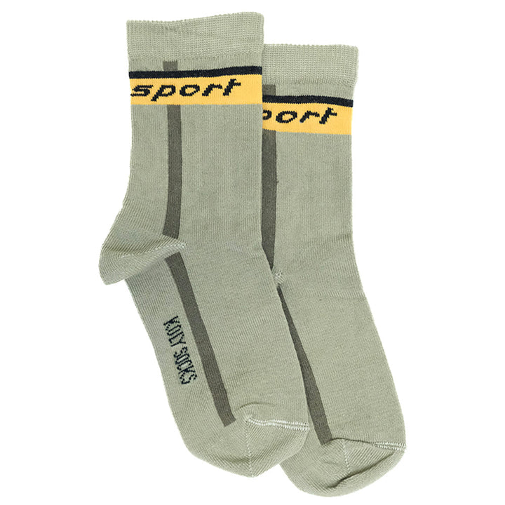 Green sporty Socks