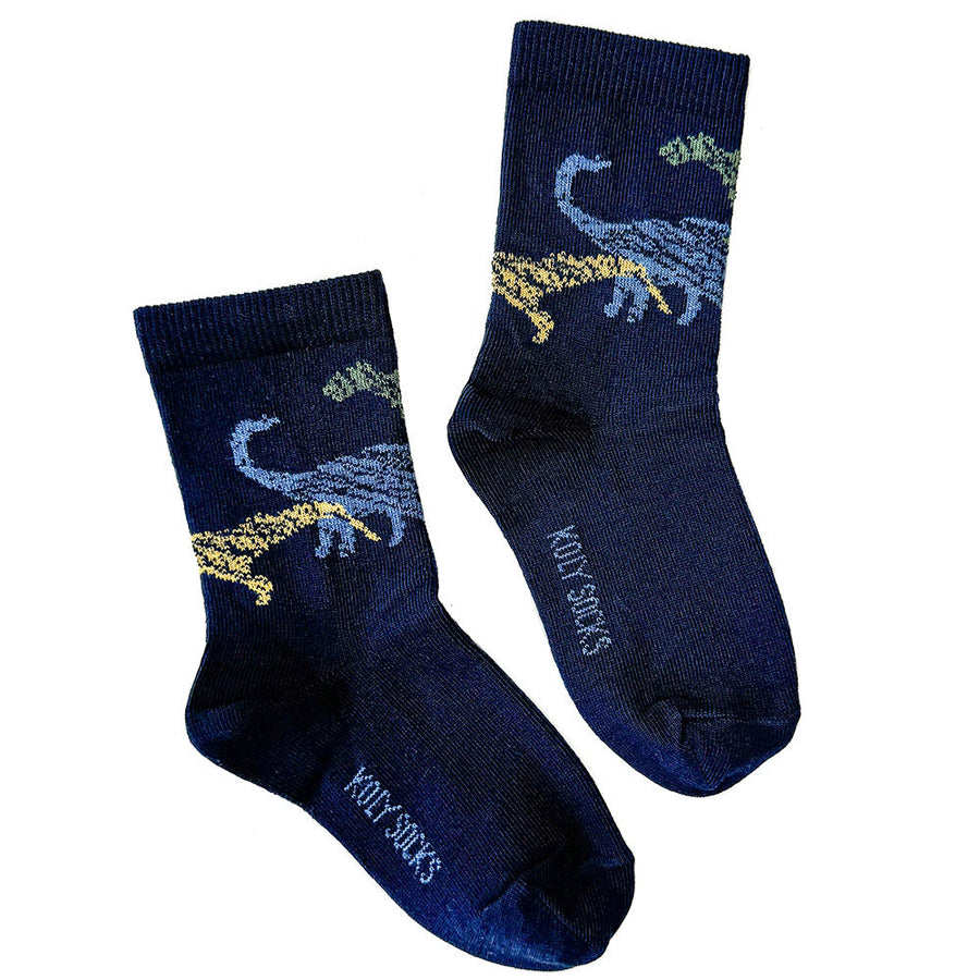 Dinosaur paint socks